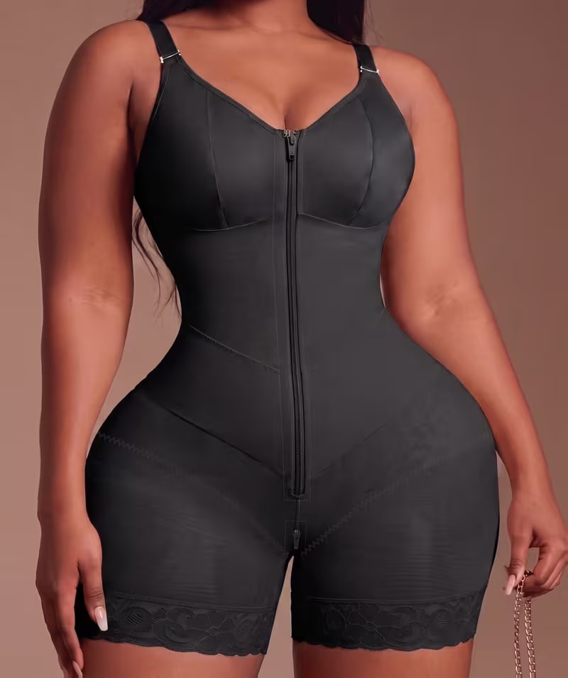 SalesMora Sculpting Short Bodysuit noir, vue avant